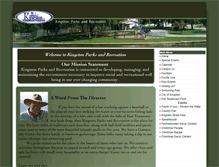 Tablet Screenshot of kingstonparks.com